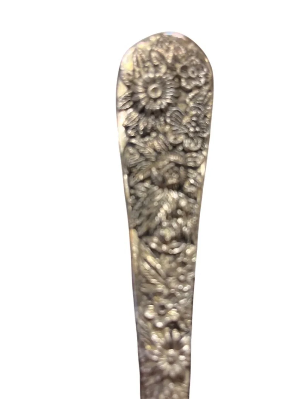 Godinger Vintage large silverplated spoon fork floral set SKU 10-541